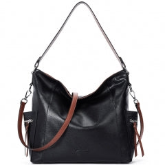 BOSTANTEN Genuine Leather Hobo Handbags Designer Shoulder Tote Purses Crossbody Large Bag