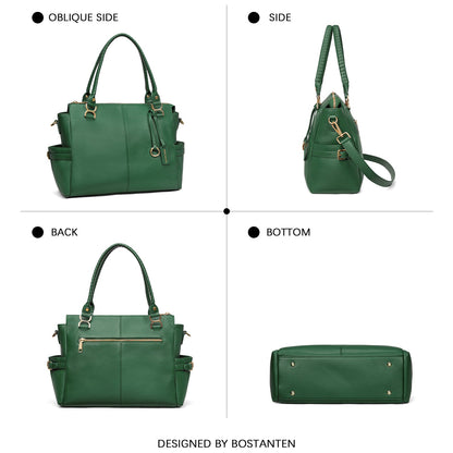 Nevin Genuine Pebbled Leather Everyday Carryall Tote
