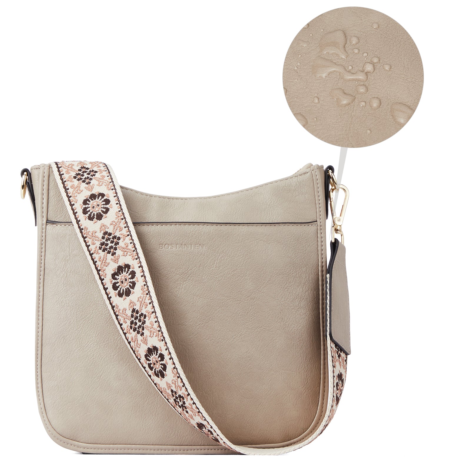Buy Vegan Faux Crosshatch Leather Crossbody Bag with Flap Pocket (Tan) at  Amazon.in