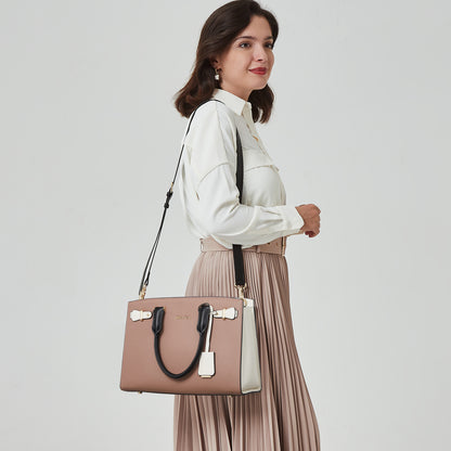 BOSTANTEN Women Leather Handbag Designer Satchel Purses Top Handle Shoulder Totes Crossbody Bag