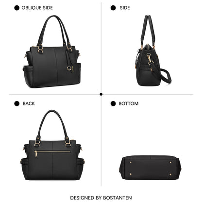 Nevin Genuine Pebbled Leather Everyday Carryall Tote