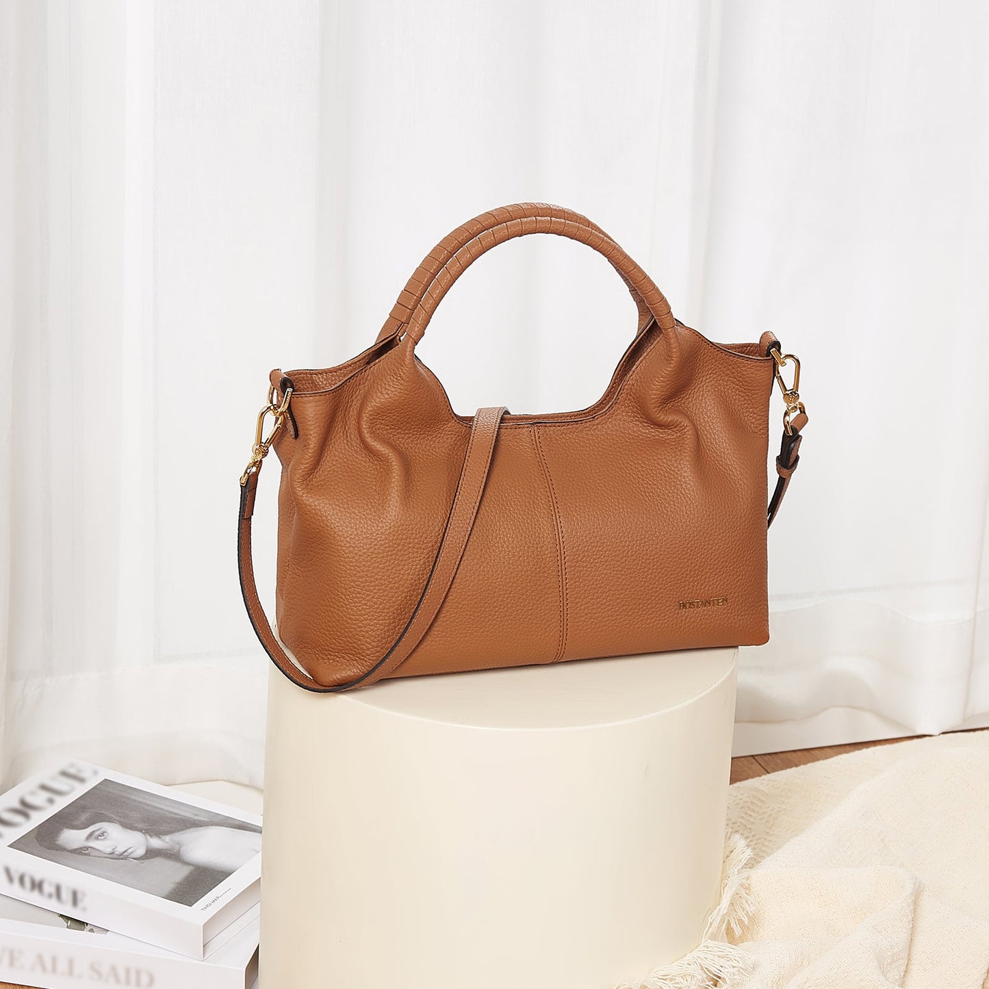 Nevin Genuine Leather Satchel Hobo Top Handle Tote Handbags