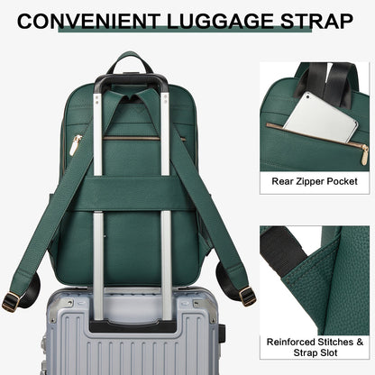 Laptop Backpack for Women - Premium Leather