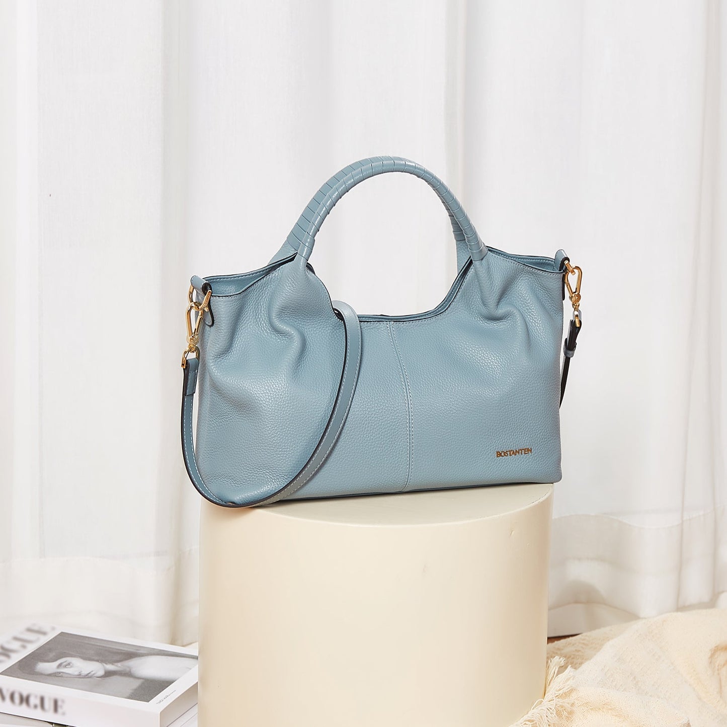 Nevin Genuine Leather Satchel Hobo Top Handle Tote Handbags