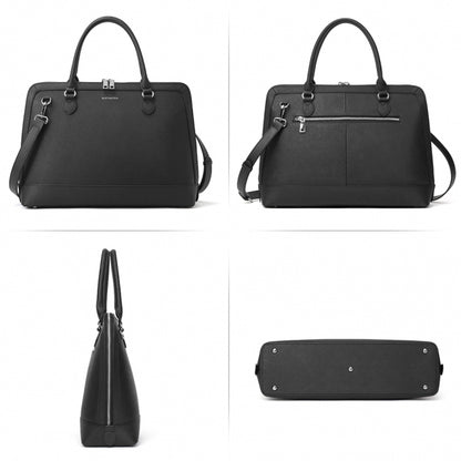 BOSTANTEN Briefcase for Women Leather Laptop Case Work Shoulder Bags Crossbody Handbags