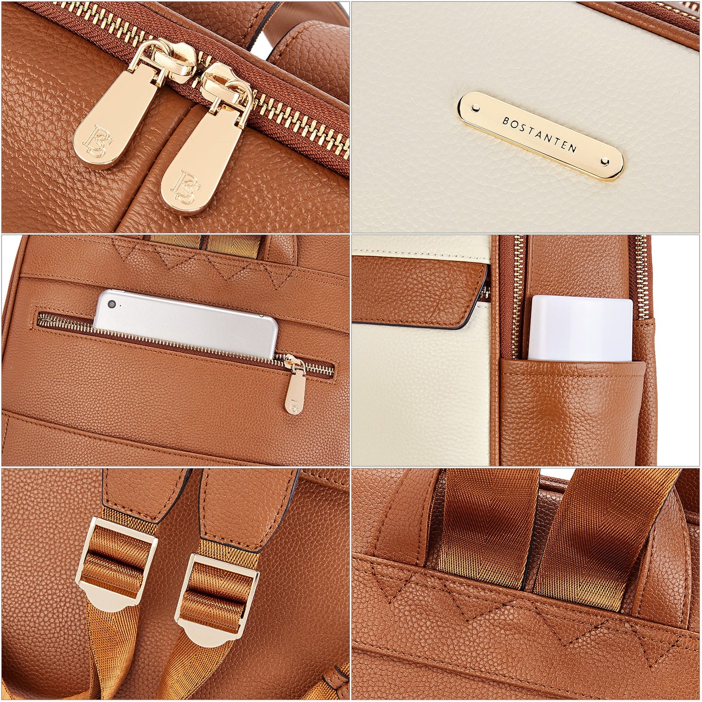 Laptop Backpack for Women - Premium Leather