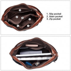 BOSTANTEN Genuine Leather Hobo Handbags Designer Shoulder Tote Purses Crossbody Large Bag