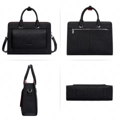 BOSTANTEN Laptop Bag for Women 15.6 inch Leather Briefcase Slim Messenger Bag Shoulder Tote Handbags