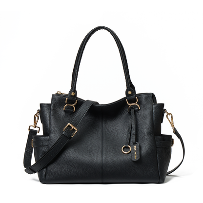 Nevin Genuine Pebbled Leather Everyday Carryall Tote