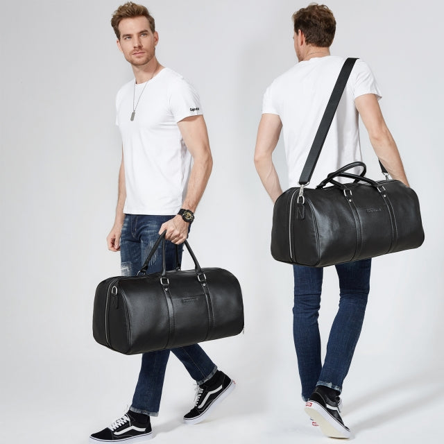 Black Leather Academy Duffel Bags For Men And Women Large Capacity Travel  And Business Handbag With Shoulder Strap From Topshoes333, $110.5 |  DHgate.Com